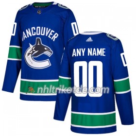 Vancouver Canucks Trikot Custom Adidas 2017-2018 Blau Authentic - Herren